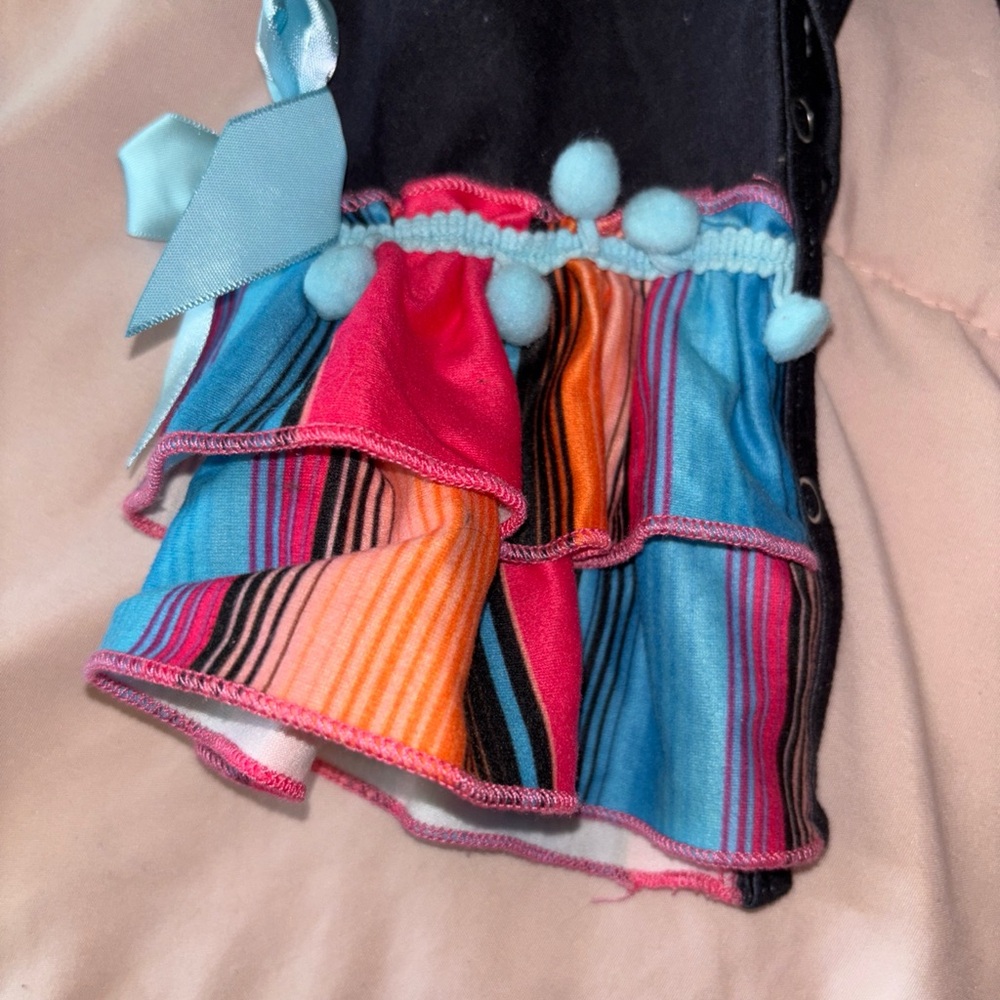 Colorful Ruffled Baby Romper - Picture 5 of 5